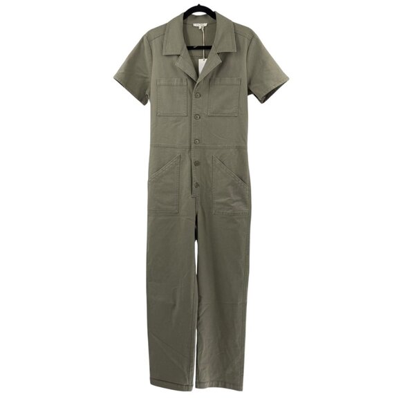 Z Supply Pants - Z Supply Womens Sage Green Stretch Twill Jumpsuit Size S With Tags